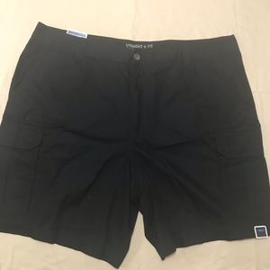 Saddlebred sz44 black flat front shorts NWT